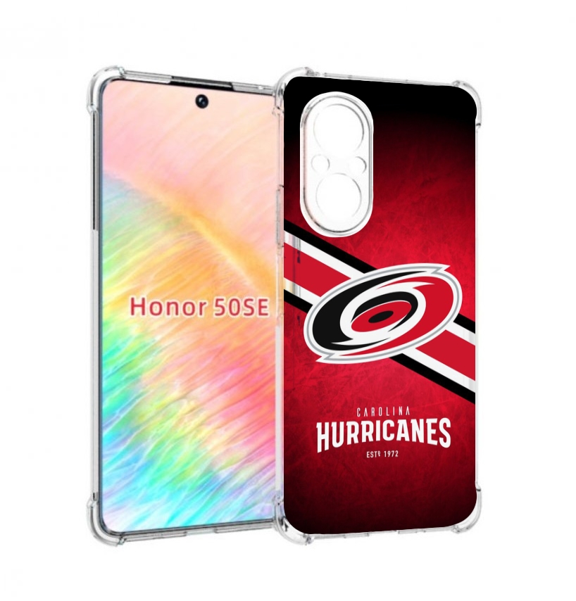

Чехол бампер MyPads каролина харрикеинс мужской для Honor 50 SE, Прозрачный, Tocco