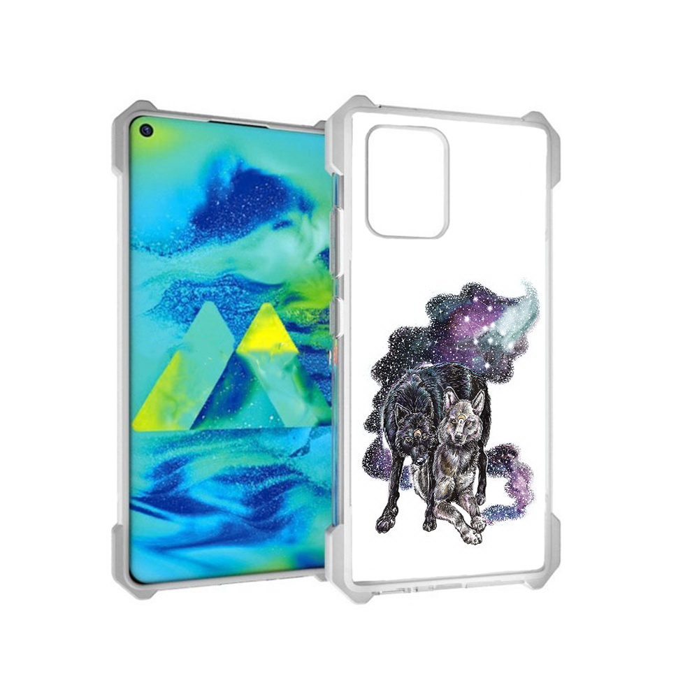 

Чехол MyPads Tocco для Samsung Galaxy S10 Lite звездные волки (PT143840.502.352), Прозрачный, Tocco
