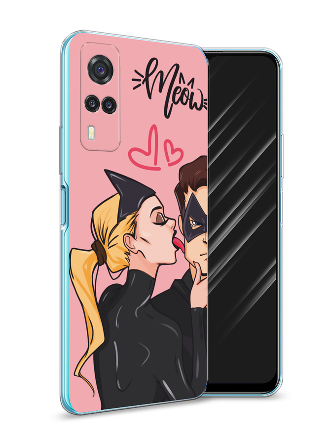 

Чехол Awog на Vivo Y31/Y53s 4G "Kiss of Cat Woman", Розовый;черный;бежевый, 264950-1