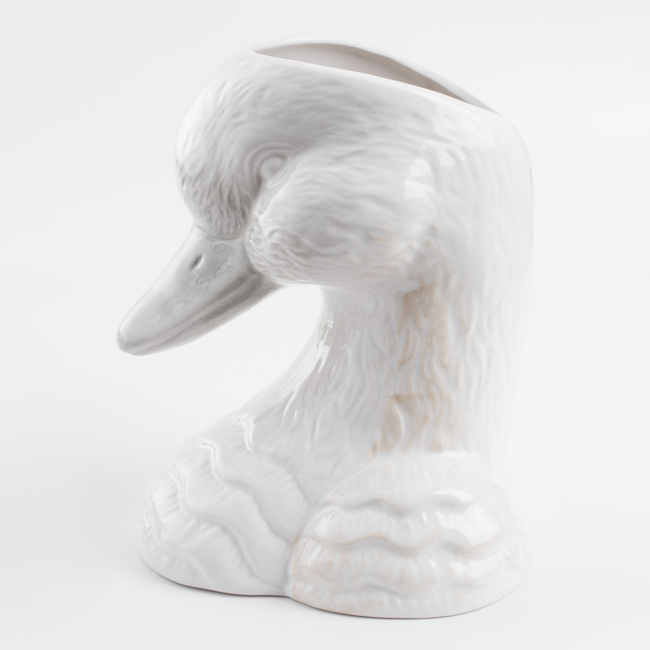 

Подставка для кухонных принадлежностей, 23 см, керамика, белая, Утка, Duck