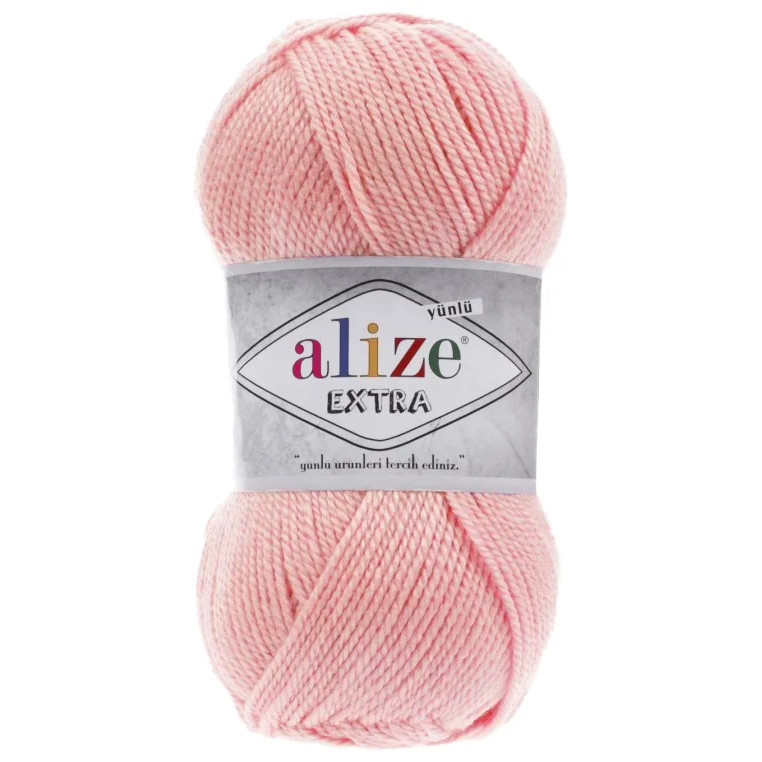 

ALIZE Пряжа "Extra"100% акрил 220м/100гр (161 пудра), Розовый