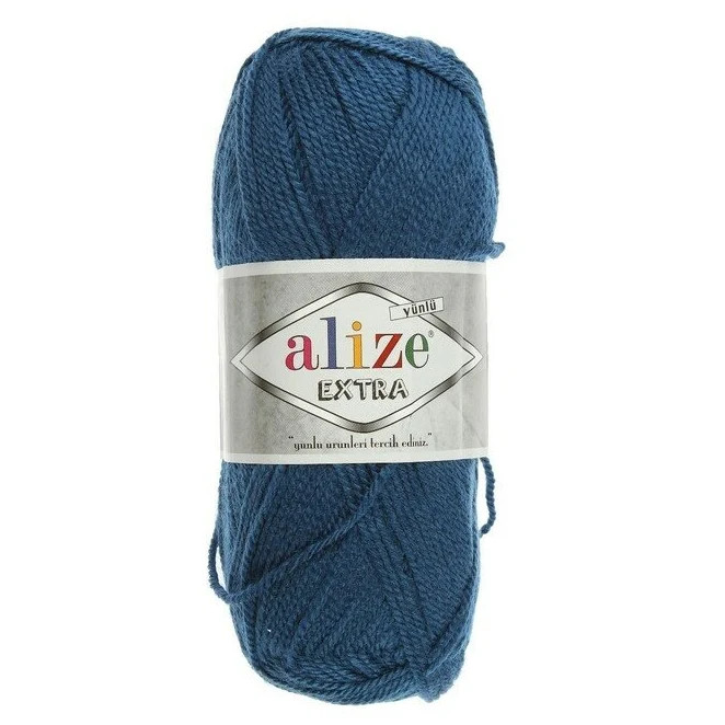 

ALIZE Пряжа "Extra" 100% акрил 220м/100гр (409 джинс), Синий
