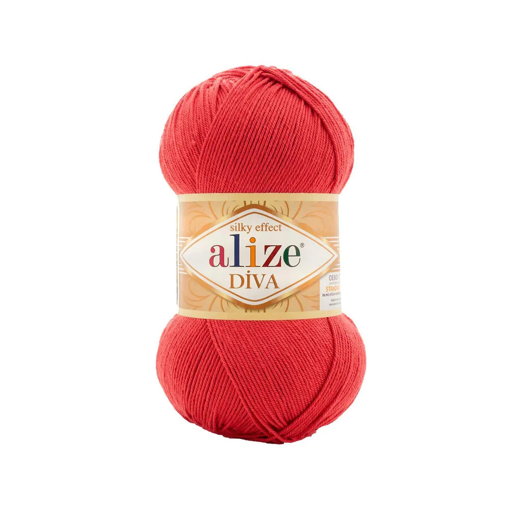 

ALIZE Пряжа "Diva" 100% микрофибра 350м/100гр (366), Красный