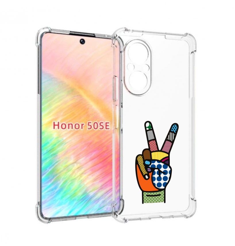 

Чехол бампер MyPads йоу пальчики для Honor 50 SE противоударный, Прозрачный, Tocco