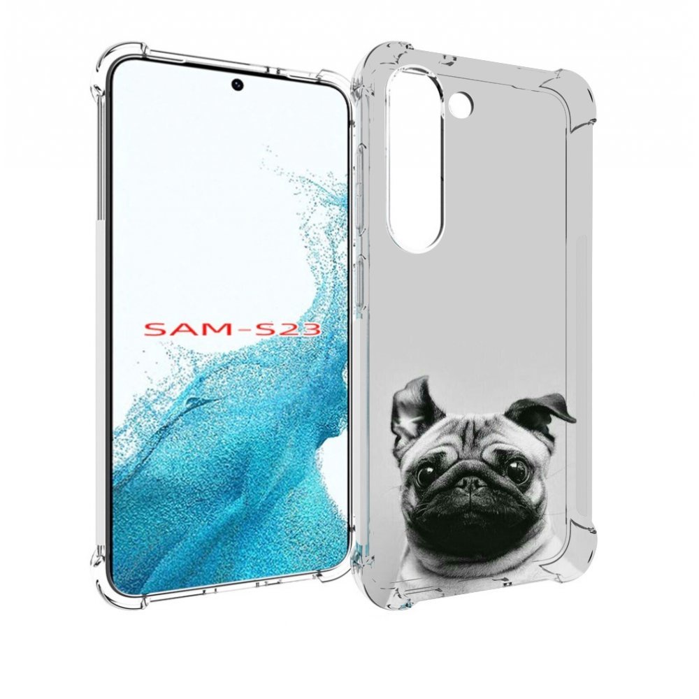 

Чехол MyPads мопс для Samsung Galaxy S23, Прозрачный, Tocco