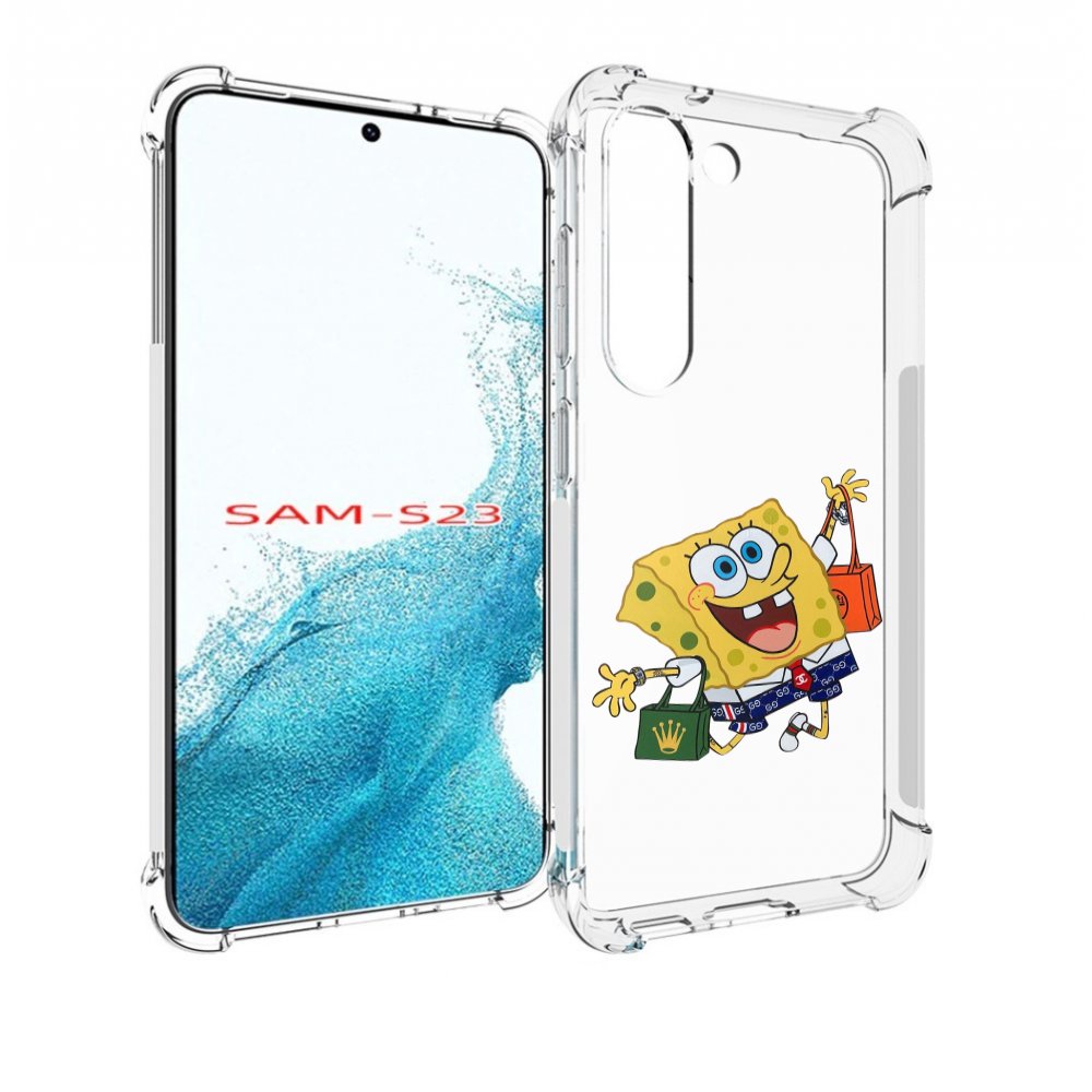 

Чехол MyPads модный-спанч-боб для Samsung Galaxy S23, Прозрачный, Tocco