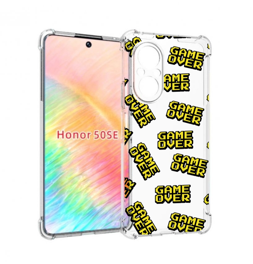 

Чехол бампер MyPads игра-окончена для Honor 50 SE противоударный, Прозрачный, Tocco