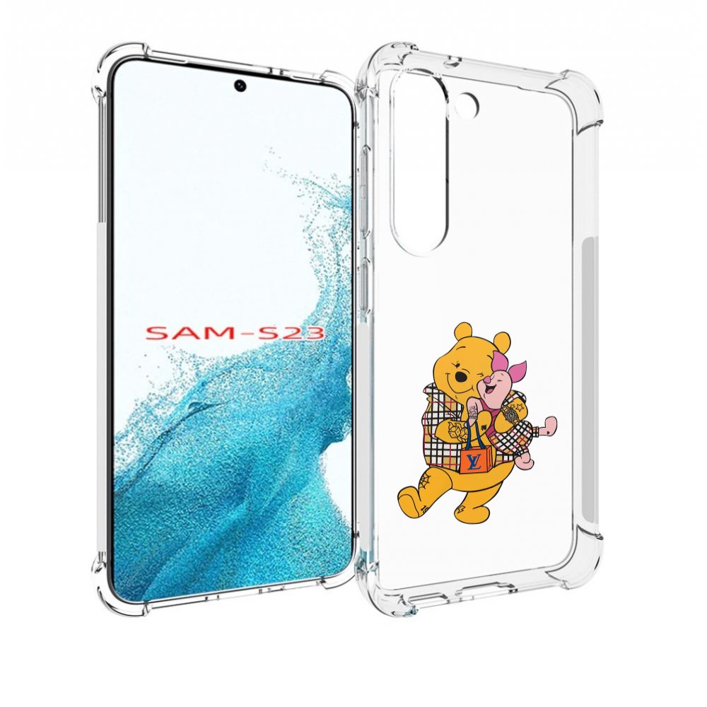 

Чехол MyPads модный-медведь-из-винни-пуха для Samsung Galaxy S23, Прозрачный, Tocco