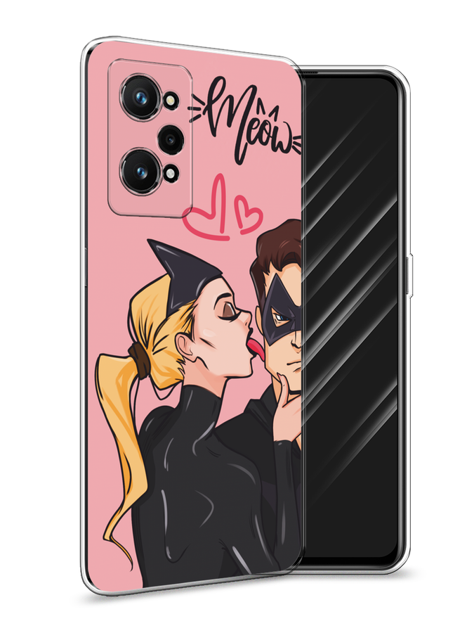 

Чехол Awog на Realme GT Neo 3T/Neo 2 "Kiss of Cat Woman", Розовый;черный;бежевый, 257750-1