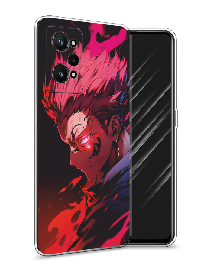

Чехол Awog на Realme GT Neo 3T/Neo 2 "Взгляд Сукуны", Розовый;красный;черный, 257750-1