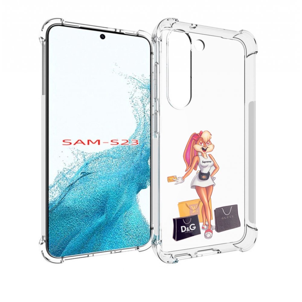

Чехол MyPads модница-зайка женский для Samsung Galaxy S23, Прозрачный, Tocco
