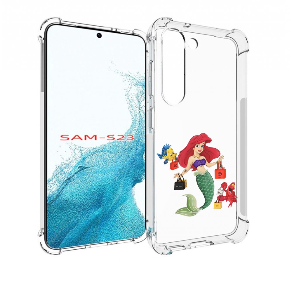 

Чехол MyPads модная-русалка женский для Samsung Galaxy S23, Прозрачный, Tocco
