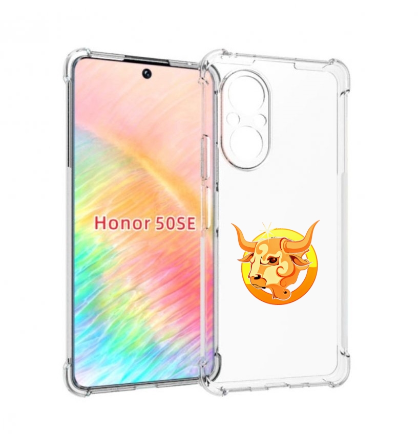 

Чехол бампер MyPads знак-зодиака-телец-6 для Honor 50 SE противо, Прозрачный, Tocco