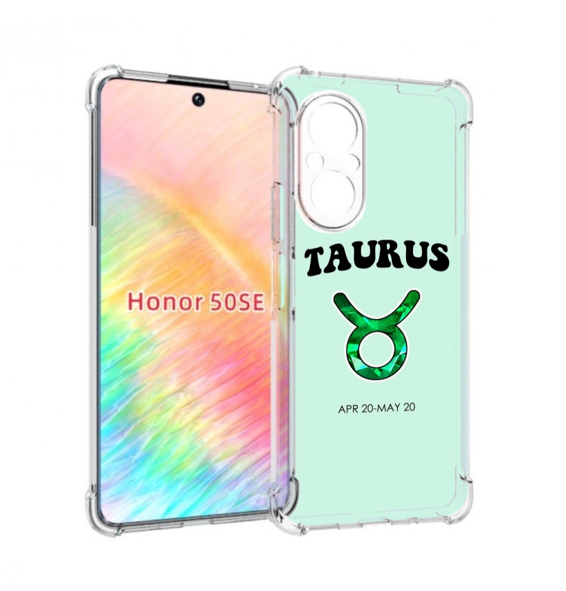 

Чехол бампер MyPads знак-зодиака-телец-1 для Honor 50 SE противо, Прозрачный, Tocco