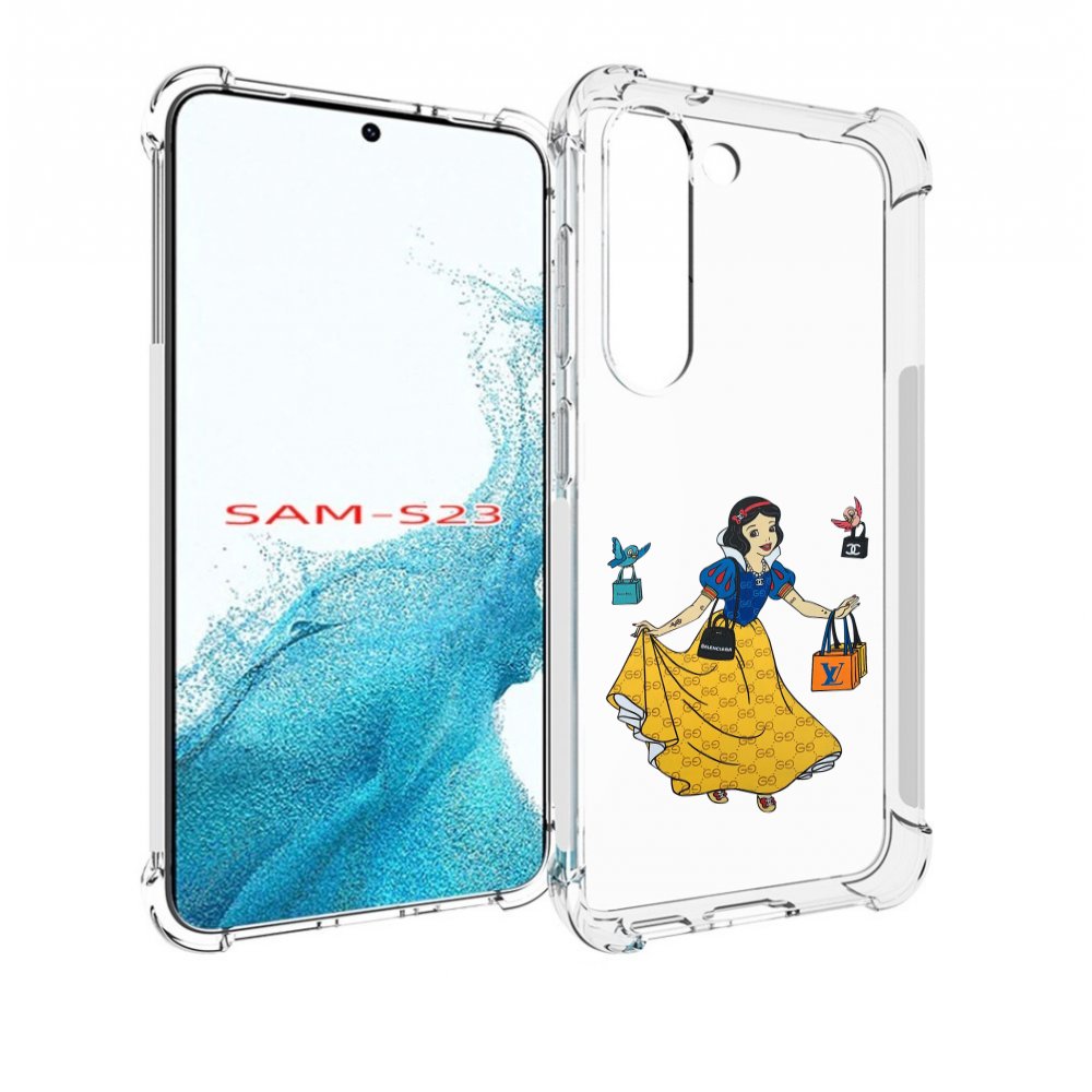 Чехол MyPads модная-принцесса женский для Samsung Galaxy S23