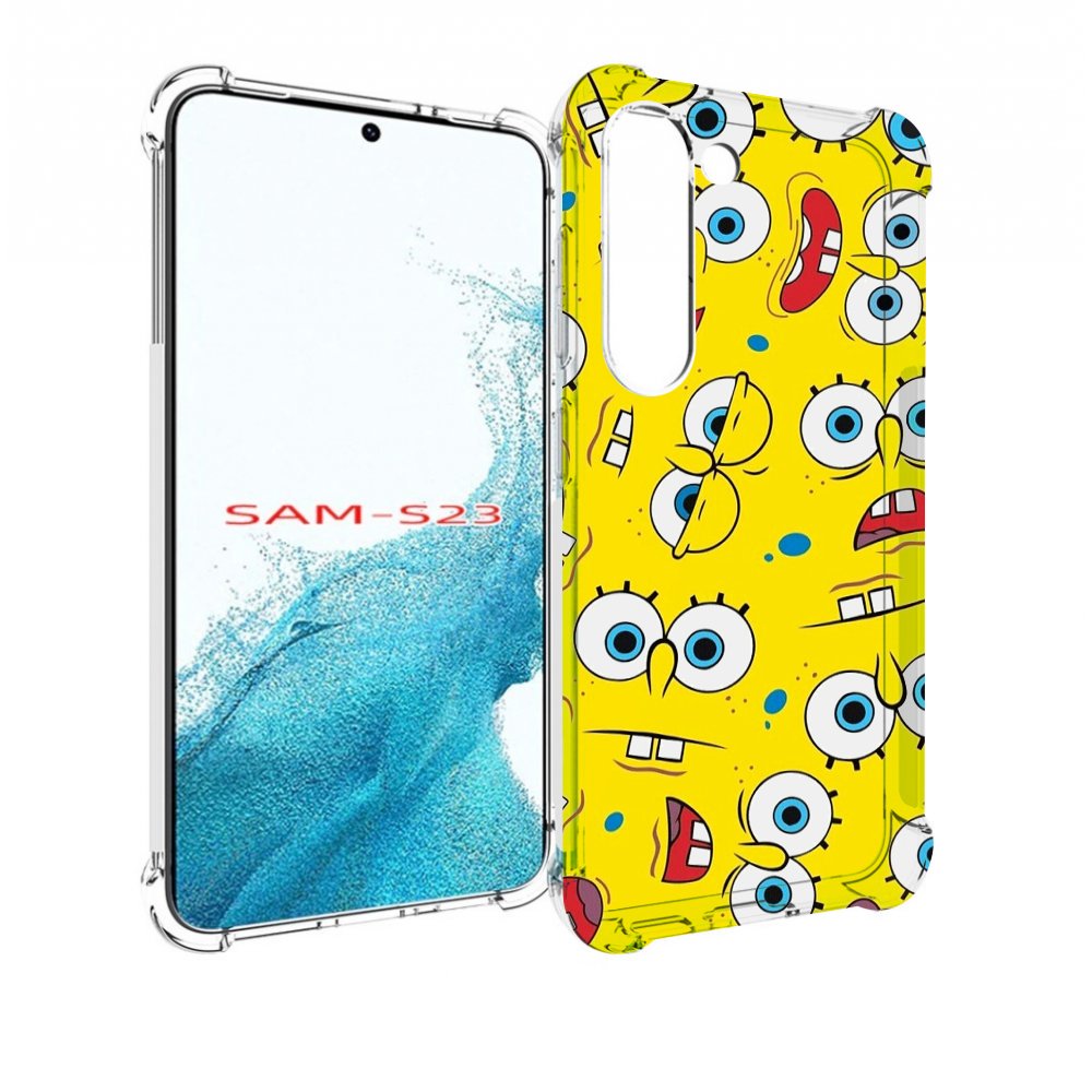 

Чехол MyPads много-спанч-боба для Samsung Galaxy S23, Прозрачный, Tocco