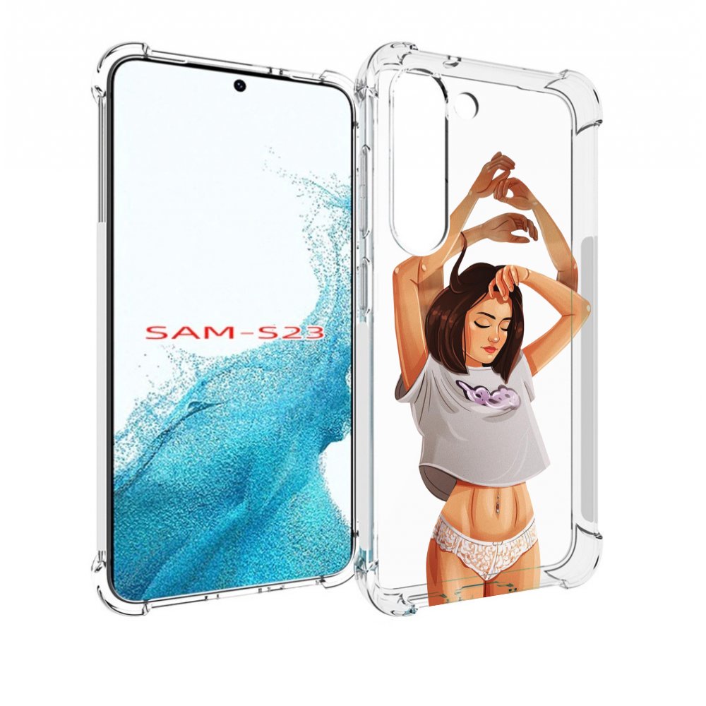 

Чехол MyPads много-рук женский для Samsung Galaxy S23, Прозрачный, Tocco