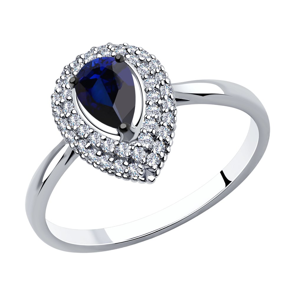 

Кольцо из золота р.  SOKOLOV Diamonds 2011147, бриллиант\сапфир, 2011147