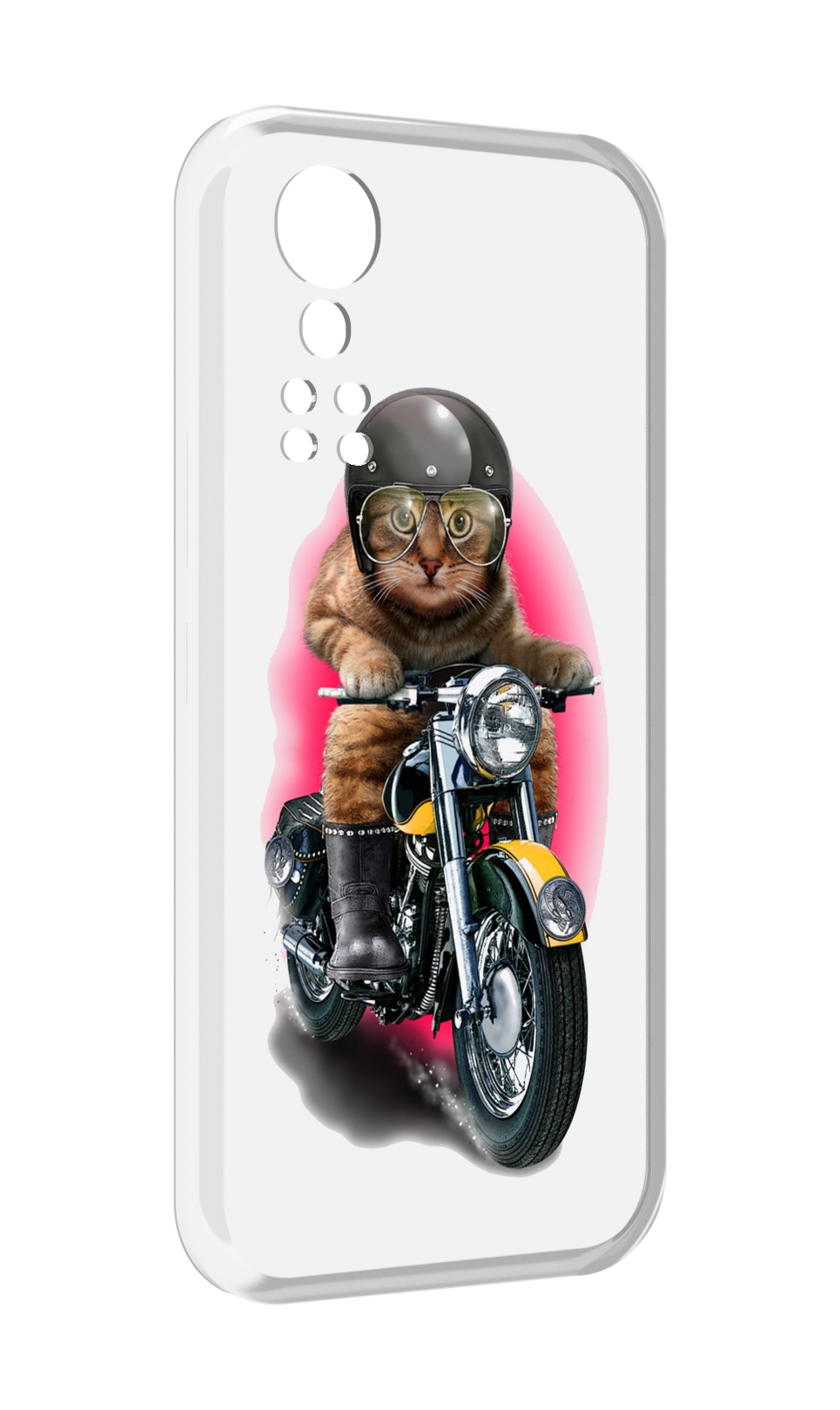 Чехол MyPads мото-кот для ZTE Axon 30 5G / Axon 30S