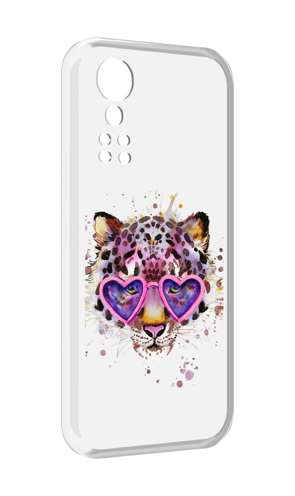 

Чехол MyPads модный леопард для ZTE Axon 30 5G / Axon 30S, Прозрачный, Tocco