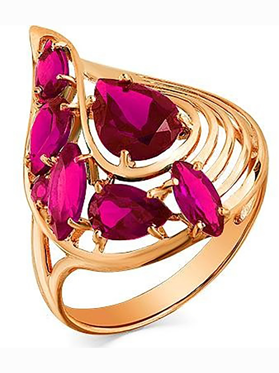 

Кольцо из красного золота с 7 корундами р. 17,5 Master Brilliant 01-2-543-1600-010, 01-2-543-1600-010