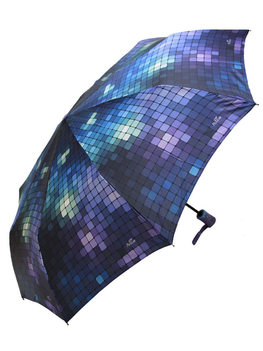 

Зонт женский Popular Umbrella 2007 аметистовый/серо-голубой, 2007