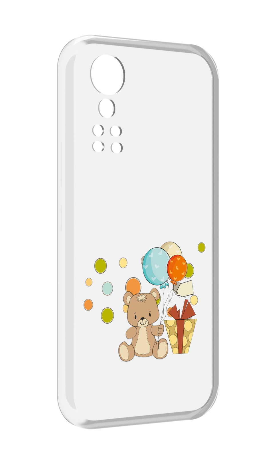 

Чехол MyPads медвеженок с подарком для ZTE Axon 30 5G / Axon 30S, Прозрачный, Tocco
