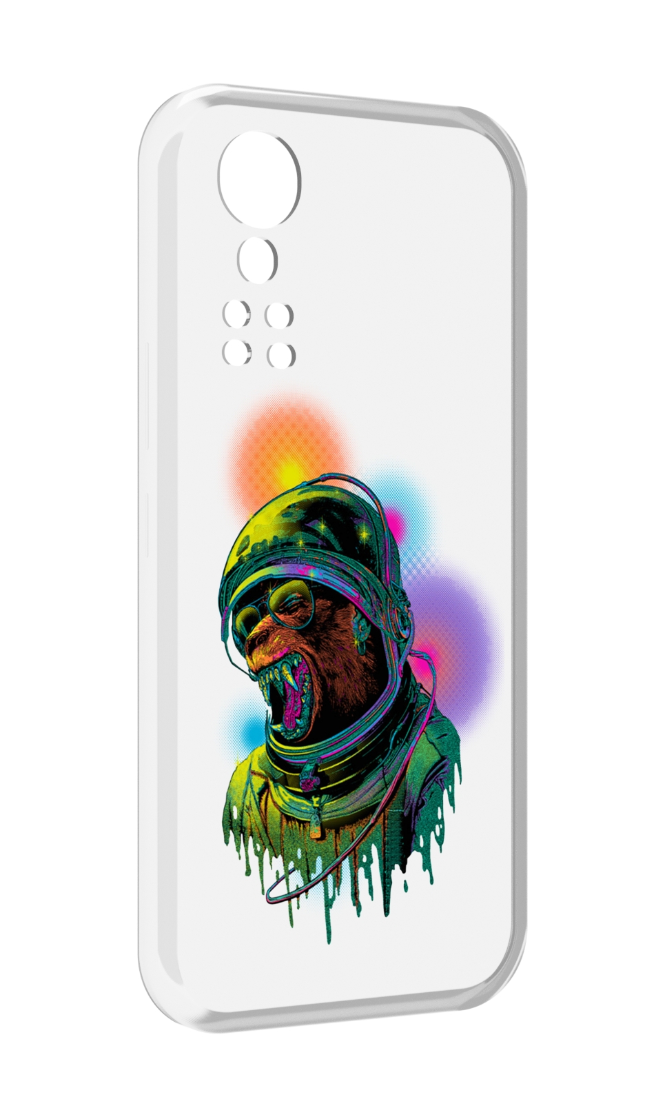 Чехол MyPads медведь космонавт для ZTE Axon 30 5G / Axon 30S