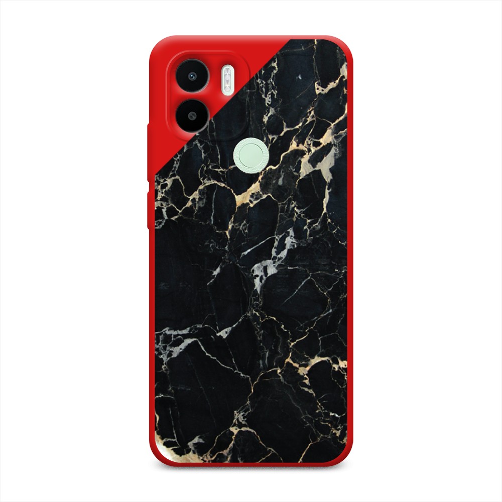 

Чехол Awog на Redmi A1+/A2+ "Черный мрамор уголок", Черный;золотистый, 316753-1