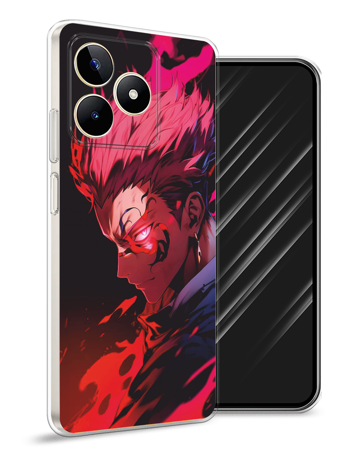

Чехол Awog на Realme C53/C51/Note 50 "Взгляд Сукуны", Розовый;красный;черный, 2515250-1