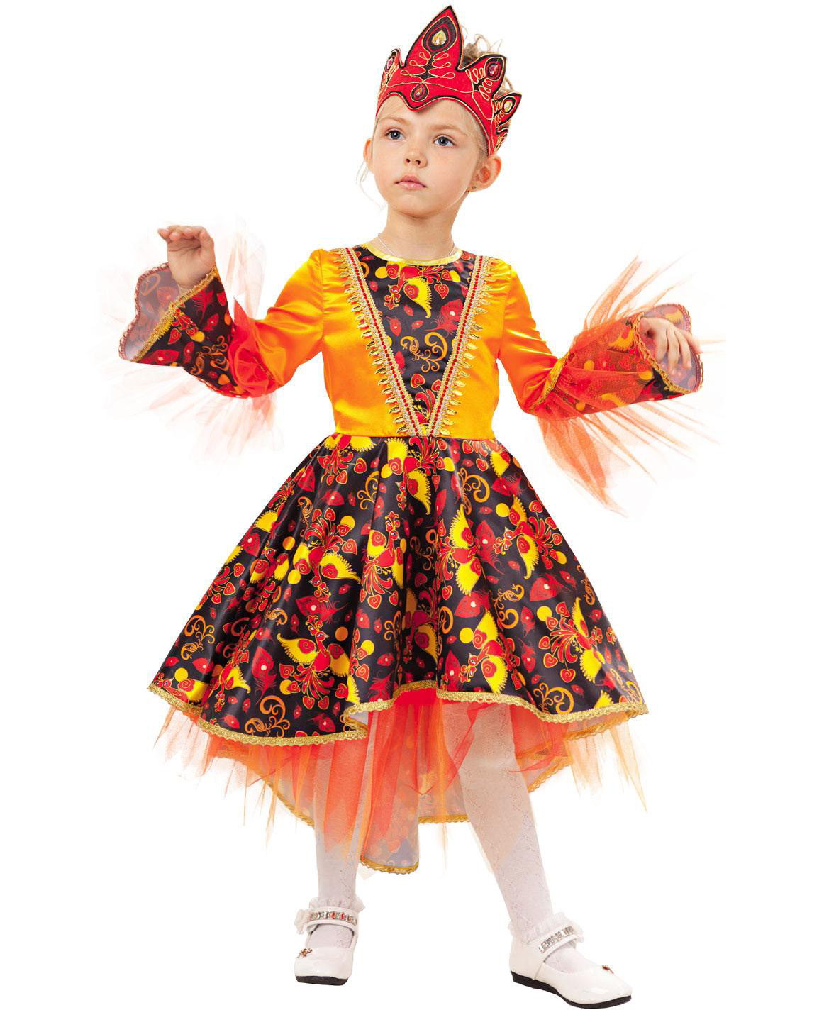 Карнавальный костюм Batik 1016 к-18 Жар-птица, оранжевый, 110