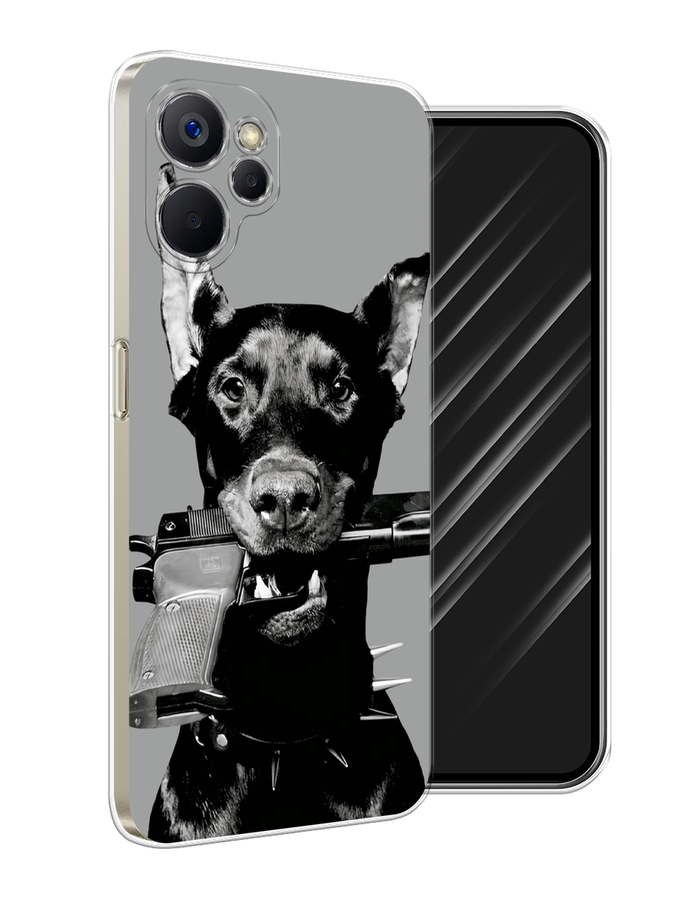 

Чехол Awog на Realme 9i 5G/10T 5G "Доберман", Серый, 2514050-1