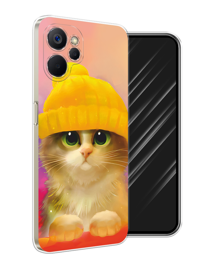 

Чехол Awog на Realme 9i 5G/10T 5G "Котенок в желтой шапке", Желтый, 2514050-1