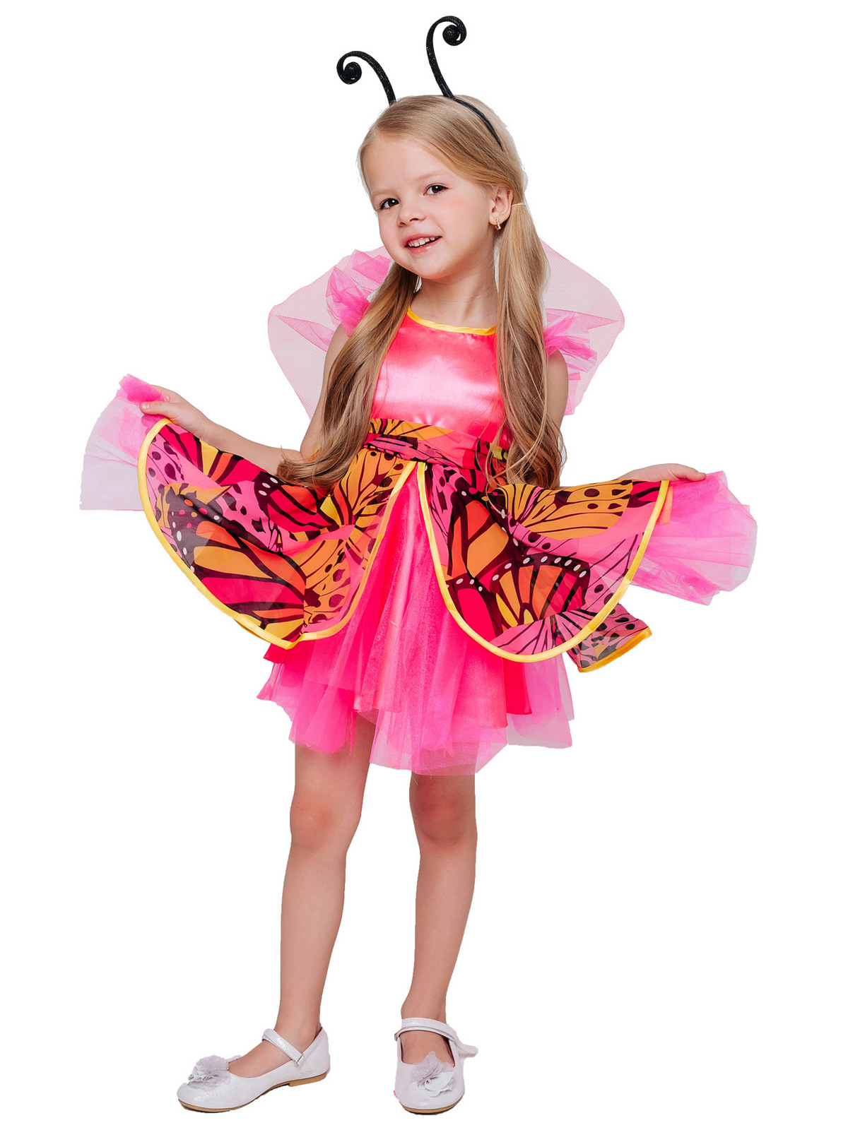 Карнавальный костюм Batik 1014 к-18 Бабочка, розовый, 128