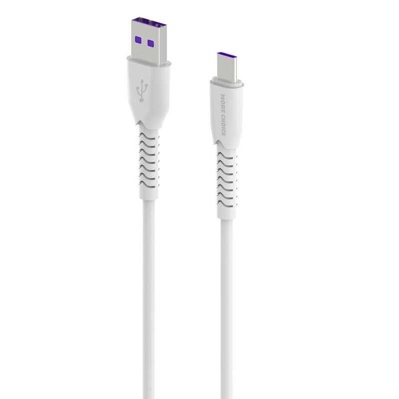 Дата-кабель More choice K51Sa Smart USB 50A для Type-C TPE 1м White 95900₽