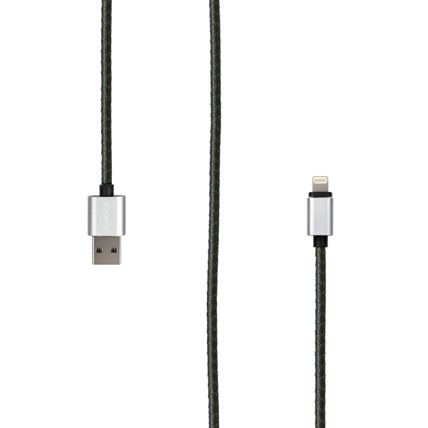 фото Кабель rombica digital il-01, usb - apple lightning 1 м, темно-зеленый