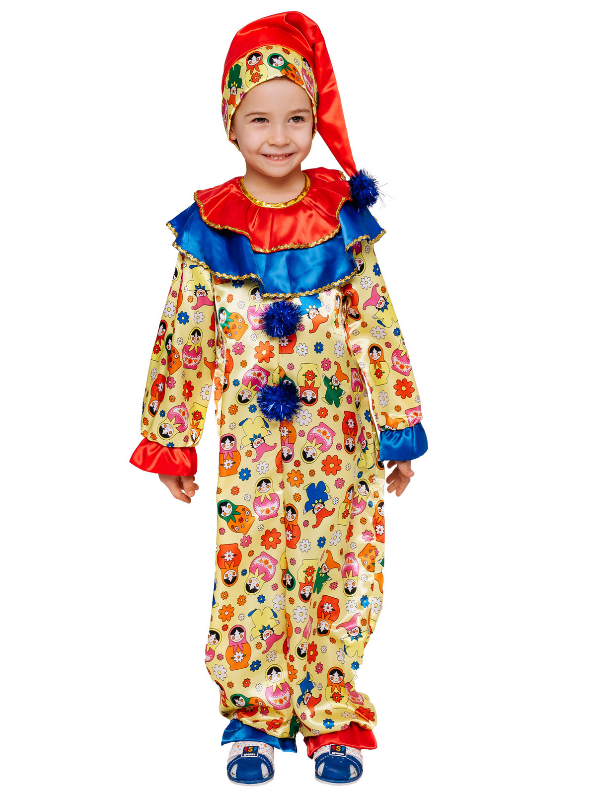 

Карнавальный костюм Batik 1004 к-18 Скоморох, разноцветный, 104, 1004