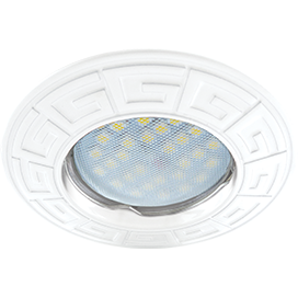 

Ecola MR16 DL110А GU5.3 Светильник встраиваемый Антик Белый 24x86 кd74