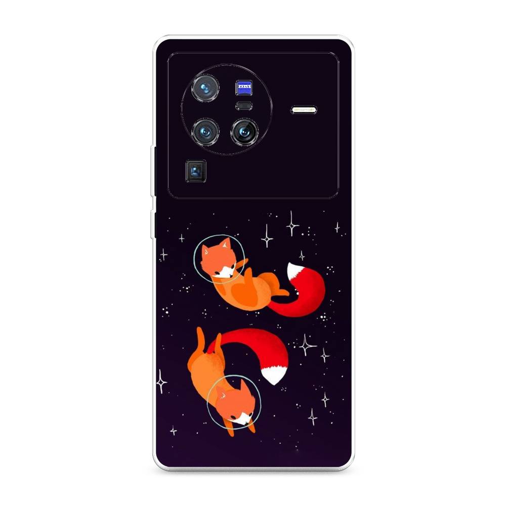 

Чехол Awog на Vivo X80 Pro "Лисы космонавты", Разноцветный, 266650-4