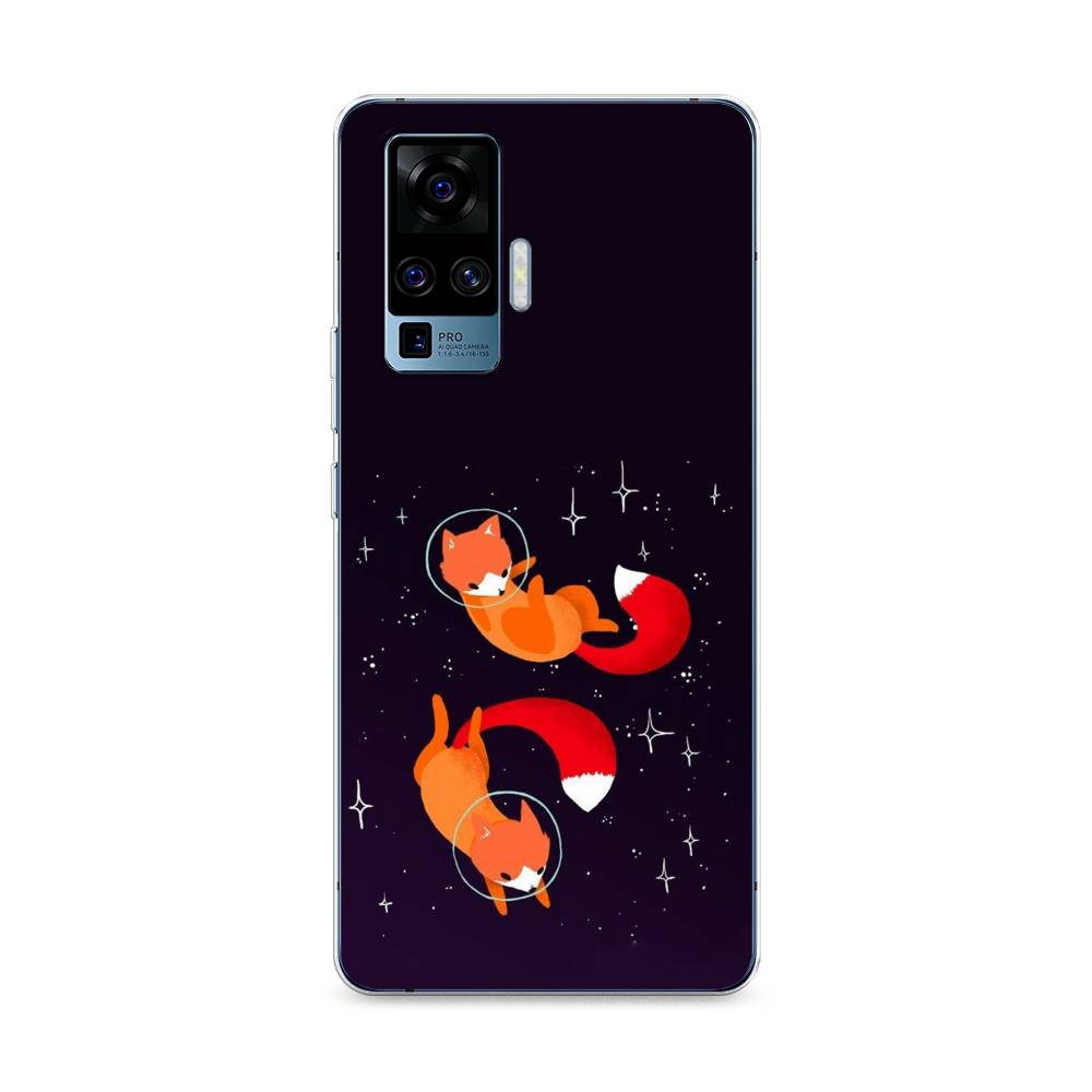 

Чехол Awog на Vivo X50 Pro "Лисы космонавты", Разноцветный, 262350-4