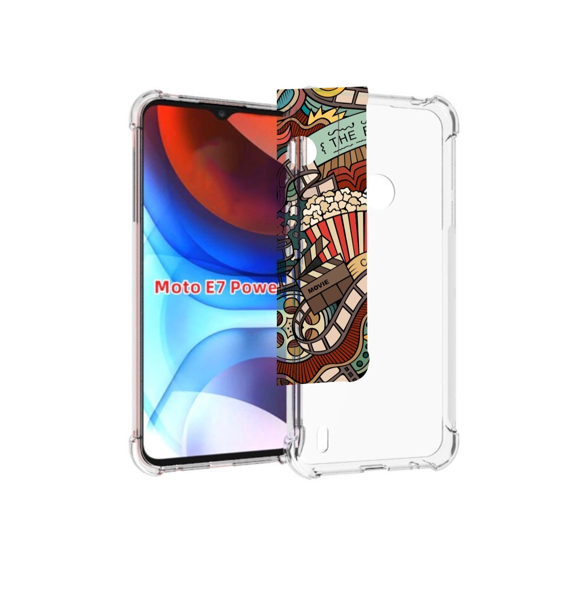 

Чехол MyPads любимое кино для Motorola Moto E7 Power, Прозрачный, Tocco