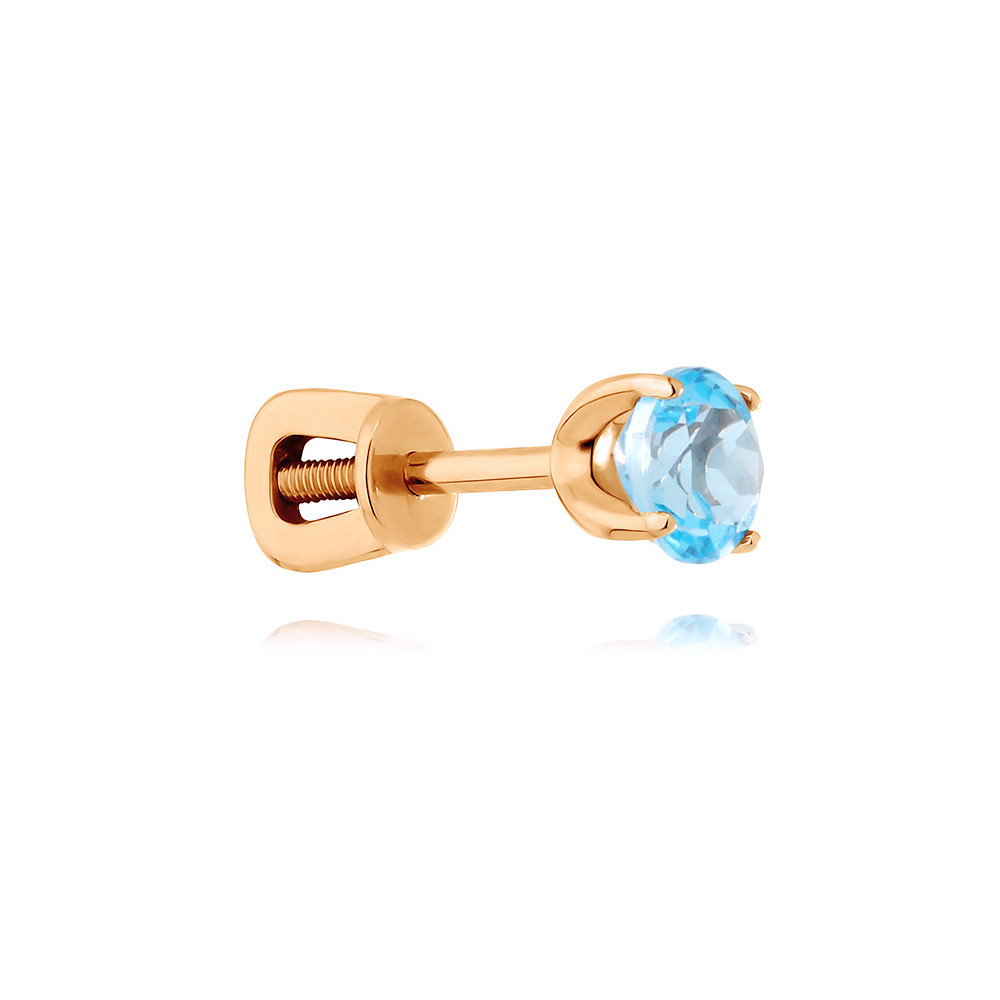 

Серьги пусеты из красного золота ADAMAS С1041227/01-А50-659, топаз, С1041227/01-А50-659