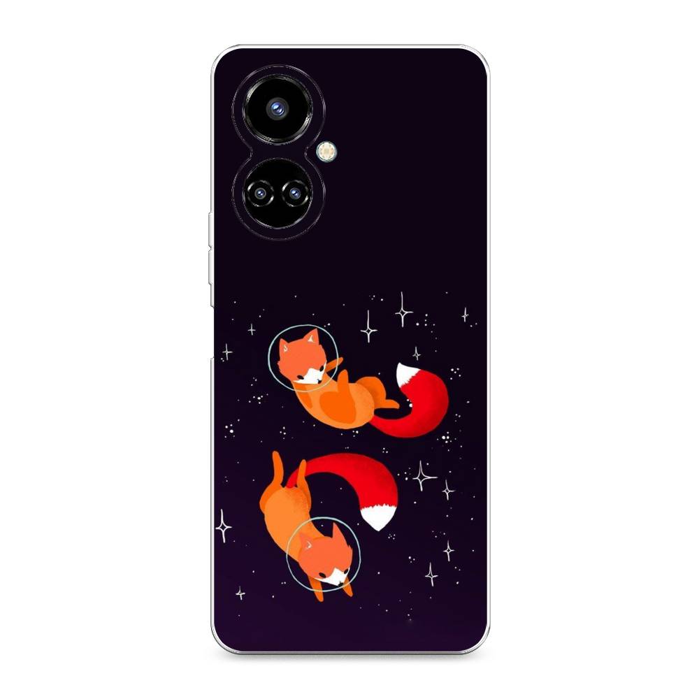 

Чехол Awog на Tecno Camon 19/19 Pro 4G "Лисы космонавты", Разноцветный, 301650-4