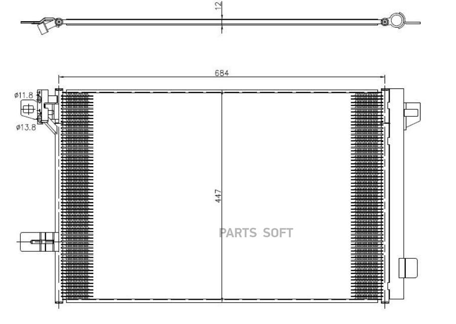 NRF Конденсатор кондиционер 350369