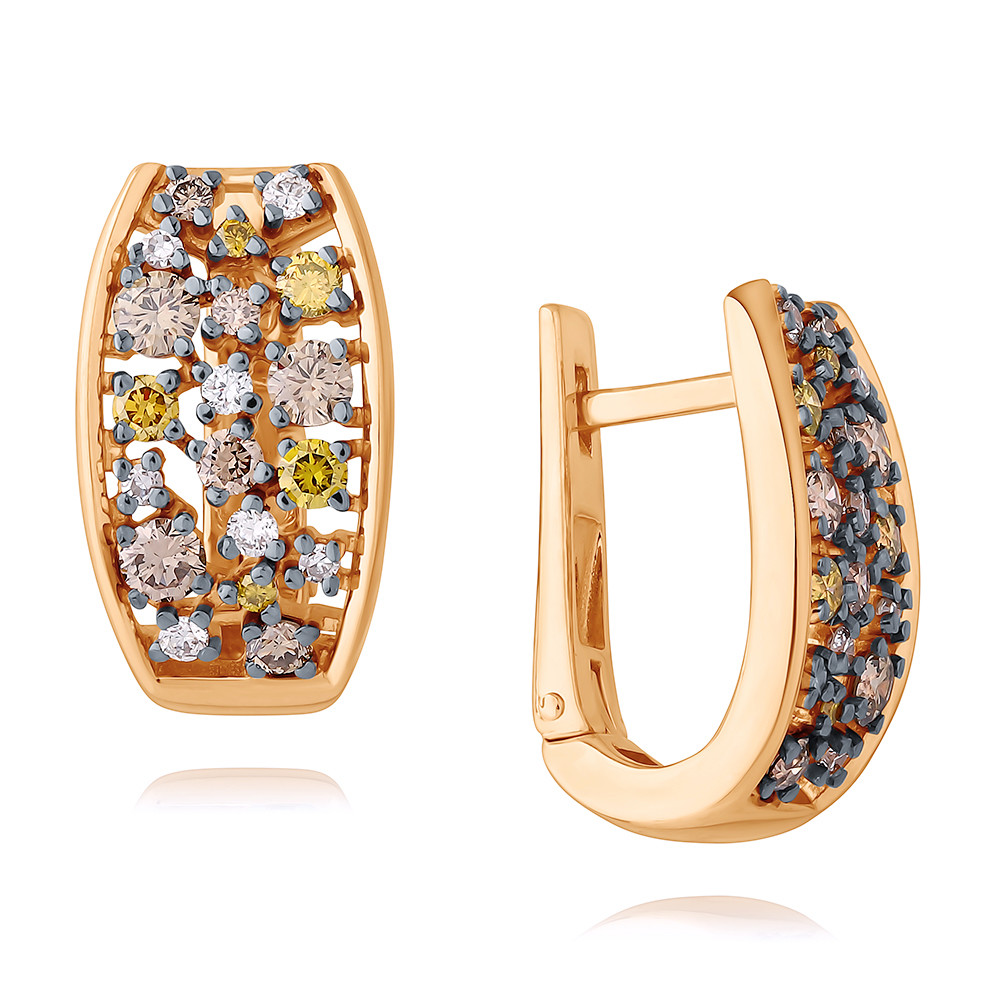 

Серьги из красного золота ADAMAS 24041185/01-А50Ч-430, бриллиант, 24041185/01-А50Ч-430