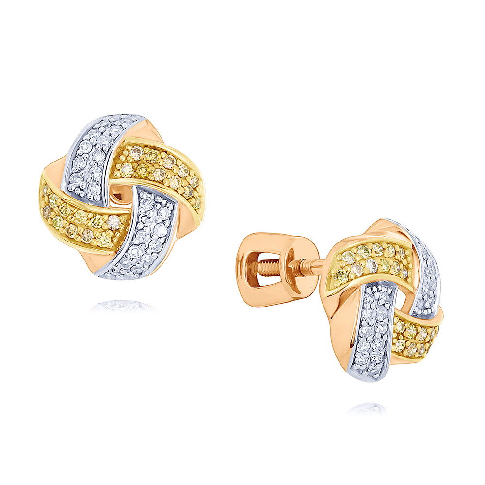 

Серьги пусеты из красного золота ADAMAS 21041184/01-А50Д-426, бриллиант, 21041184/01-А50Д-426