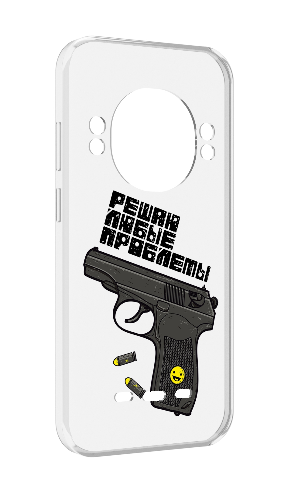 

Чехол MyPads пистолет против проблем для UleFone Power Armor 16 Pro, Прозрачный, Tocco