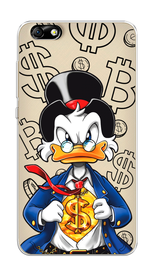 

Чехол на Honor 4X "Scrooge Goldman", Черный;белый;синий, 63550-1