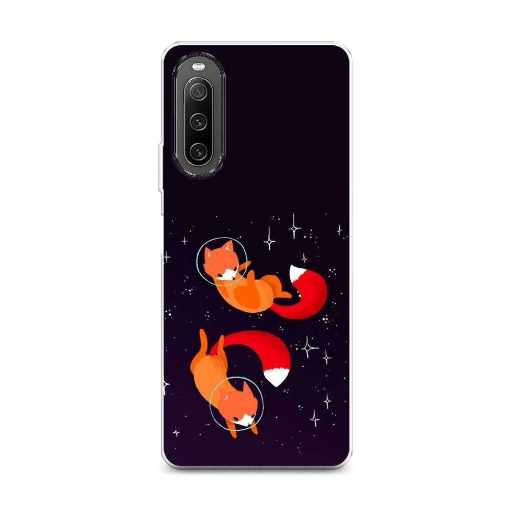 

Чехол Awog на Sony Xperia 10 IV "Лисы космонавты", Разноцветный, 55250-4