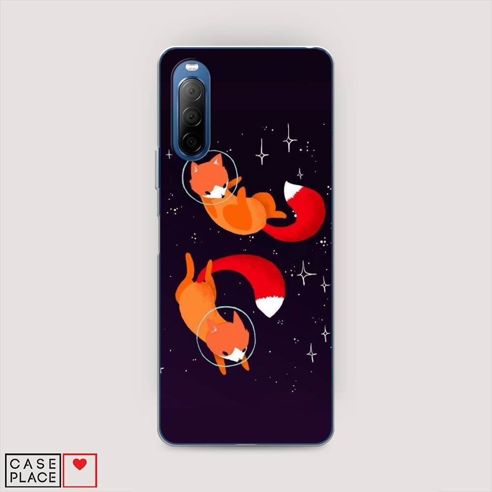 

Чехол Awog на Sony Xperia 10 II "Лисы космонавты", Разноцветный, 54650-4